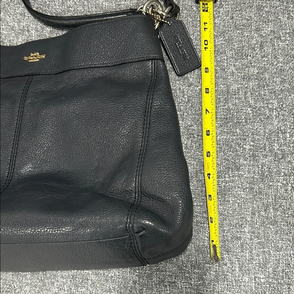 Last chance❗️Coach Lexy Navy Blue Leather Shoulder Bag.